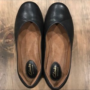 Clarks Black Flats, Shoes